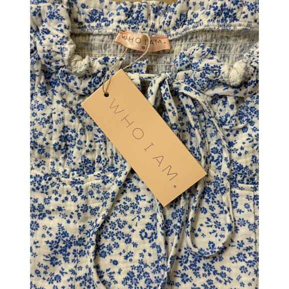 Who I Am Mini Bodycon Summer Dress US6 AU10 Floral Off Shoulder Short Sleeve - Picture 5 of 8